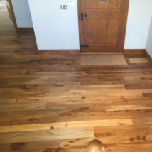 New English Elm after the Morrells floor oil finish was applied.